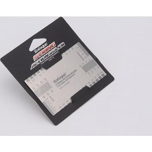 1 Piece High Quality Stainless Steel Guitar Bass String Action Ruler Gauge Tool for LP ST Acoustic Guitar CN(Origin)