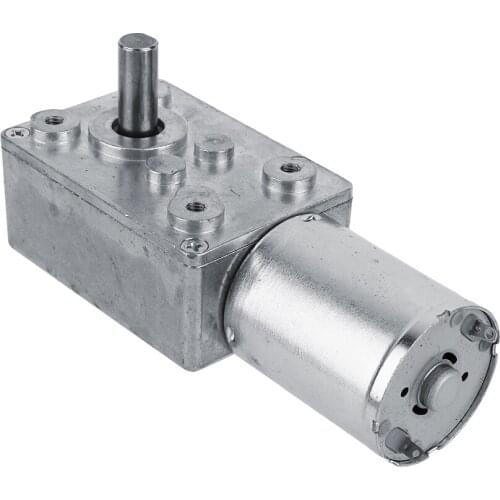 1 pcs 12V DC Metal Gear High Torque Turbine Turbo Worm Geared Reduction Motor