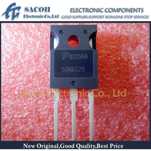 10Pcs FGH50N6S2D 50N6S2D or 50N6S2 or FGK60N6S2D 60N6S2D or 60N6S2 TO-247 60A 600V N-Channel IGBT