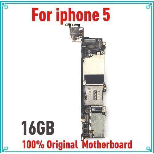 100% Original unlocked for iphone 5 5G Motherboard with IOS System,16gb for iphone 5 Mainboard with Full Chips,Free Shipping