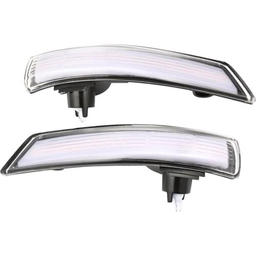 2pcs Dynamic Turn Signal Light LED Side Wing Rearview Mirror Indicator Blinker Repeater Light For Ford Focus 2012-2016 2017 2018