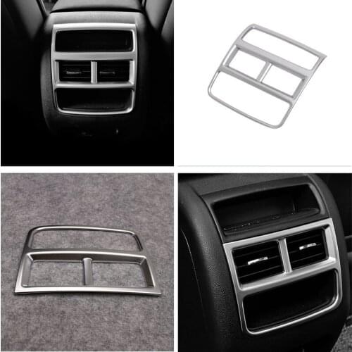 2TYPES!! Quality ABS Chromed Rear Armrest Box Air Vent Cover TrimFor Cadillac XT5 2016 17 For Cadillac XT5 2016 17