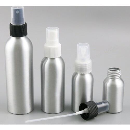 24 x Aluminium Essential Oil Spray Bottle Refillable Perfume Fine Mist Atomiser Empty Beauty Metal Spray Bottles 30ml 50ml 100ml