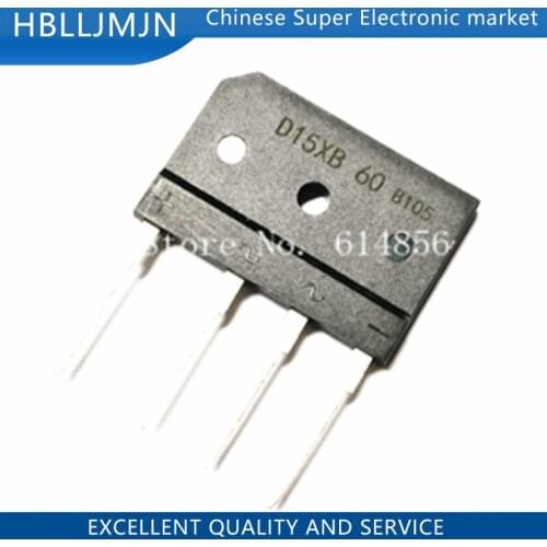 5PCS D15XB60 ZIP-4 D15XB 60 ZIP bridge rectifier