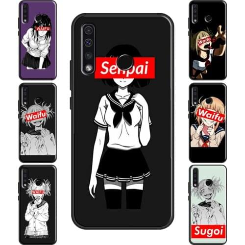 Sugoi Senpai Anime waifu Case For Huawei Honor 9X 8X 7X 9 Lite 10 20 i 7A Pro 7C 8A 8C V20 Y9 Y6 Y7 2019 Nova 5T