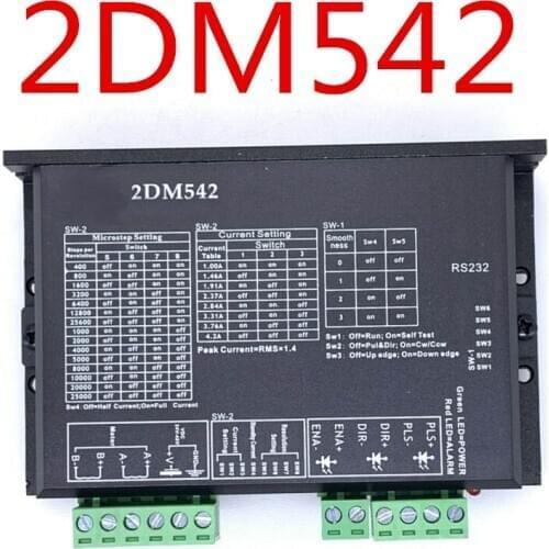 Stepper Motor Driver 2DM542 2 Phase Output 4A For 57mm4 2mm Motor 24-48VDC NEWCARVE