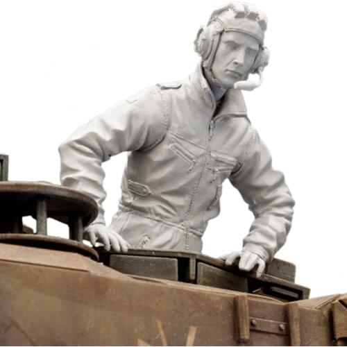 1/16 Bundeswehr Tank Commander, Resin Model figure GK, Soldier Military theme of WWII Unassembled and unpainted kit
