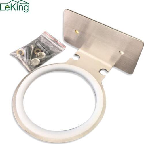 LeKing Hair Dryer Stand Holder Wall Mounted Stick or Drilling Kitchen Bathroom Storage Rack With Suction Cup