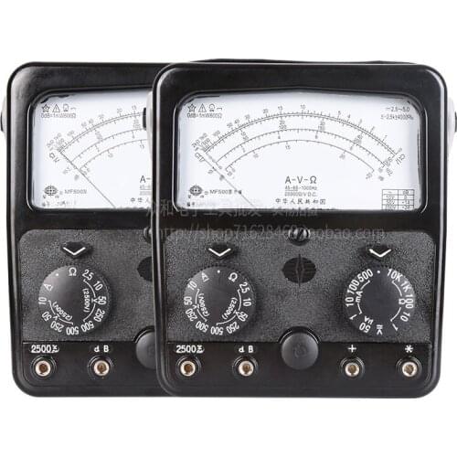 Xingpai pointer multimeter MF500 high-precision mechanical pointer meter inner magnetic outer magnetic 2500V