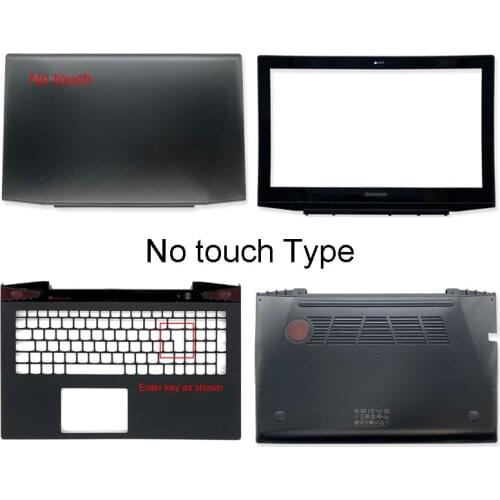 New For Lenovo Y50-70 Y50 Non Touch AM14R000400 Laptop Back Cover Front Bezel Palmrest Bottom Case A B C D Cover Black
