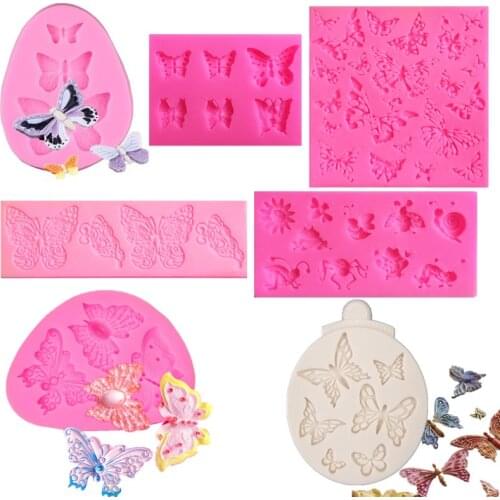 New Desinger Butterfly Shaped Silicone Mold Cake Decoration Tools Fondant Cake 3D Silicone Mould Lace Mould