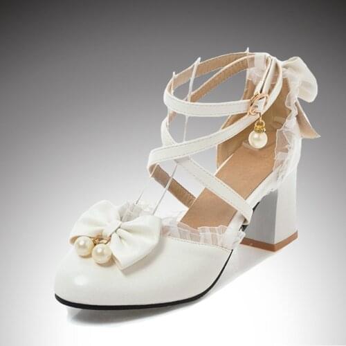 7-15 Years Old Girls High Heels Shoes Pink White Princess Girls Dress Shoes Summer Girls Party Shoes X#12/10D50