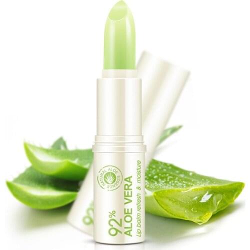 Professional New Brand Makeup Natural Plant Aloe Vera Lip Balm Moisturizing Moisturizing Treatment Lips Lip Balm Cosmetics