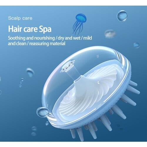 Silicone Head Body Scalp Massage Brush Silicone Shampoo Brush Hair Washing Comb Shower Brush Bath SPA Massage Brush Hair Brush