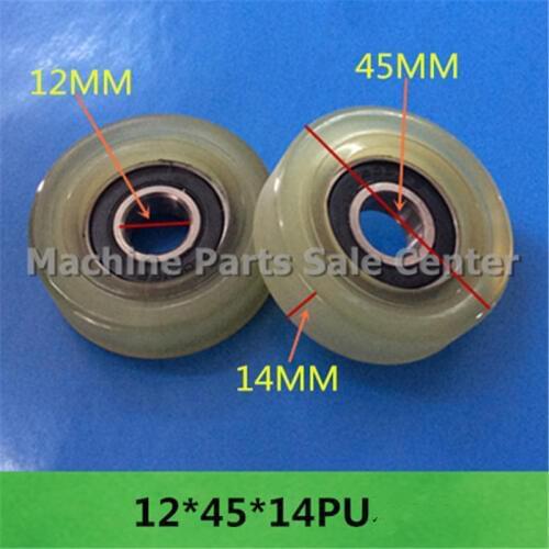 SWMAKER Free shipping 12*45*14 mm F type idler pulley ball bearings bearing 626 POM flat slide wheel Good Quality