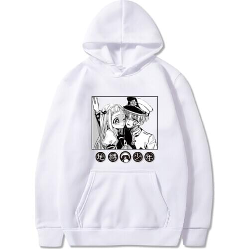 Anime Toilet-Bound Hanako-kun Hanako Kun Hoodie Hip Hop Harajuku Streetwear Pullover Personality Ulzzang Hooded Unisex Outerwear