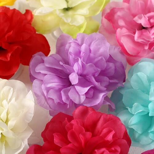 High quality 50pcs/lot 12 cm artificial silk corsage headdress dahlia daisy chrysanthemum flowers handmade DIY home decor flower
