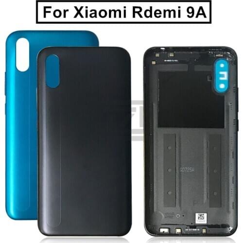 For Xiaomi Redmi 9A Battery Back Cover Rear Door Housing Side Key Replacement Repair Spare Parts