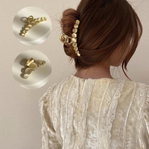 New Opal Hair Clip Korean Shark Clip Headdress Clip Large Clip Hair Clip Ins Hairpin Temperament Hair Accessories