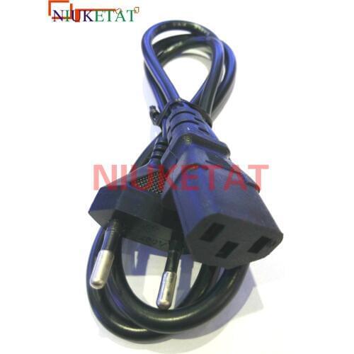 1pcs EU Plug AC Power Cord Cable 1m 100cm 3 plug contacts LED light 2835 5050 power adapter EU plug cable Charging line