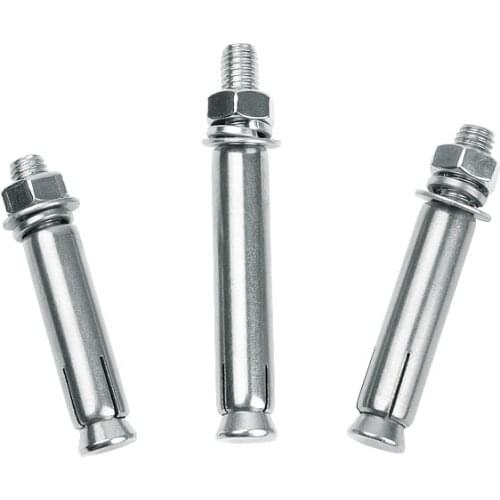 10PCS/Lot 304 Stainless Steel M8*60/70/80/90/100/150MM Expansion Anchor Bolts Screws Fastner