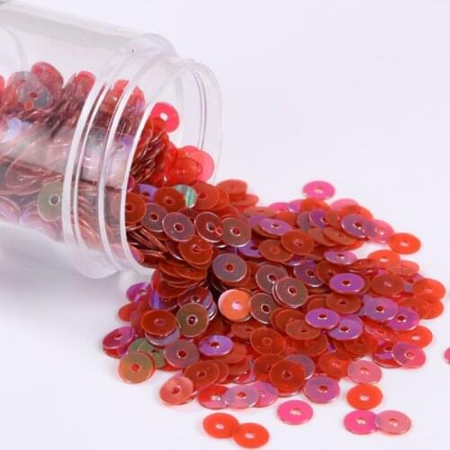 100g/Lot Round Loose Sequins 2mm 3mm 4mm 5mm 6mm Paillettes DIY Sewing Decor Clothing Bag Shoes Free Shipping