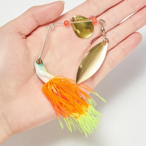 16g Artificial Fishing Lure Metal Hard Bait Spoon Vib Wobbler Diving Swivel Bait Fishing Lure Vibration Carp Swim Tackle Jig
