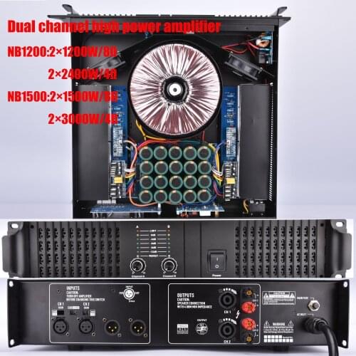 2Channel High-Power Amplifier ClassTD Toroidal Transformer Amplifier Stage Audio Speaker 2*2400W/3000W Dj Power Amplifier