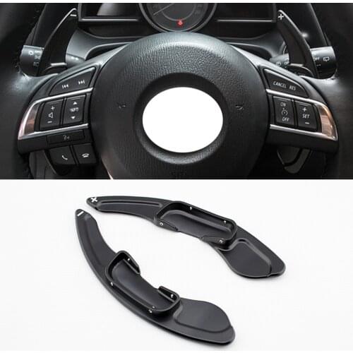 2X Car DSG Steering Wheel Shift Paddle Extension Fit For Mazda 3 6 BM GJ MX-5 CX-3 CX-4 CX-5 Accessories