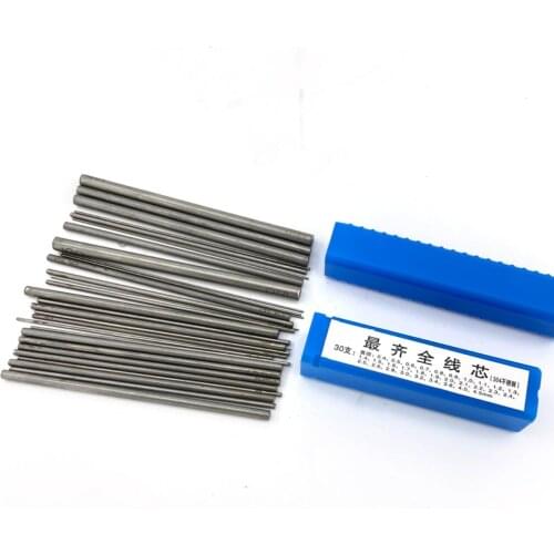 30PCS Professional Stainless Steel Cored Rod Wire Jewellery Tools Different Size Necklace Earrings Ring Making Tool for Jeweler