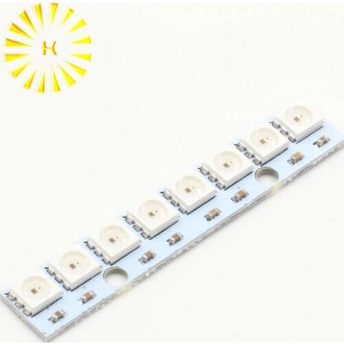 8 channel WS2812 5050 RGB LED lights development board Connector