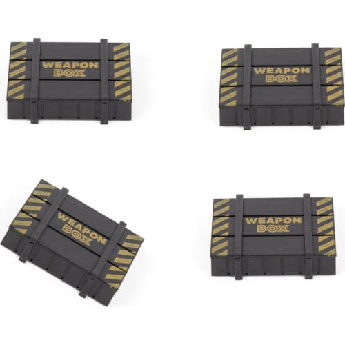 Wooden RC Rock Crawler Truck Parts Decoration Box Case For 1/10 TRAXXAS TRX-4 TRX4 Axial SCX10 RC Car upgrade Garnish parts NEW