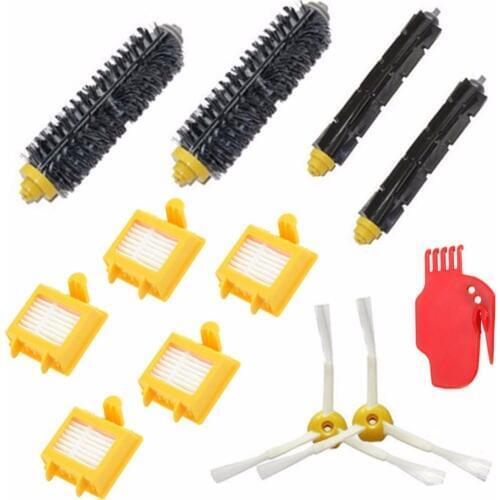 Hepa Filters Bristle Brush Flexible Beater Brush 3-Armed Side Brush Pack Set for iRobot Roomba 700 Series 760 770 780 790