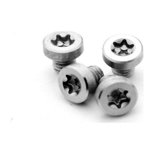 Diy Knife material Making knife Handle screw T6 /T8 Plum flower sharp 10 size Straight knife folding nut Rivet