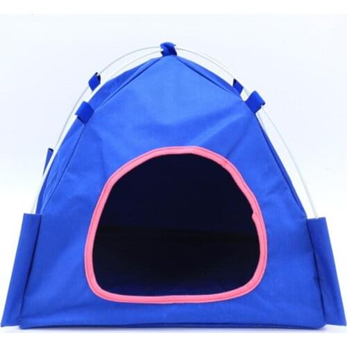 Pet Tent House Sun Protection Cat Bed Portable Wigwam For Puppy Dogs Foldable Small Dog House Outdoor Cats Nest Camas Para Perro