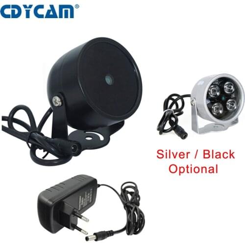 Infrared Illuminator 4IR LED High Power Light IR Night Vision For CCTV Security Cameras Fill Lighting Metal Gray Dome Waterproof
