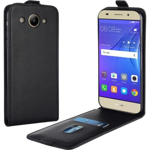Flip Leather Case for Huawei Y3 2017 CRO-L02 CRO-L22 CRO-L03 Vertical Cover for Y3 y3 2017 Case Phone Bag
