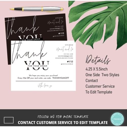 Minimalist Thank You Card