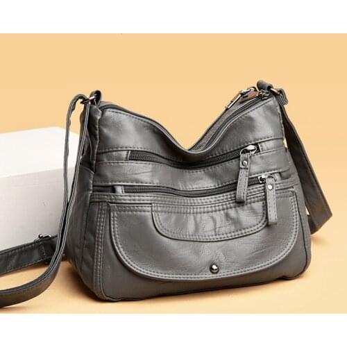 Soft Leather Shoulder Bags Womens Multi-Layer Crossbody Bag Luxury Designer Handbag and Purse women bag