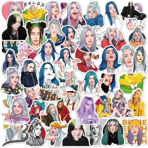 5Set =250pcs Complete Works of Classic Singer Singer TV Stickers Suitcase Guitar Stickers PVC Graffiti Stickers