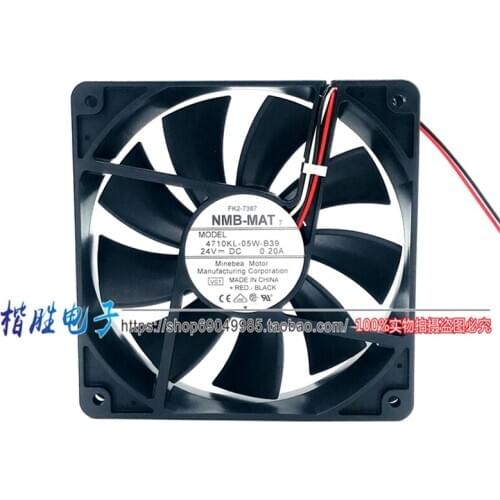 New original NMB 4710KL-05W-B30 B39 24V 0.2A 12CM 12025 stall warning inverter cooling fan