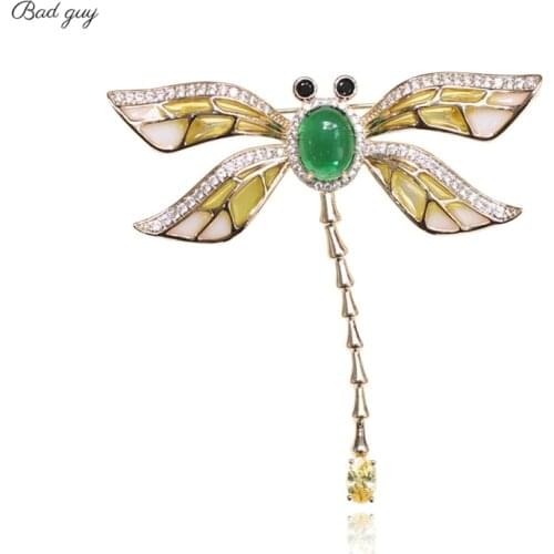 Multicolor Dripping Oil Zicon Brooch For Womens Insect Pin Fine Jewelry Clothes Scarf Buckle Garment Accessories Brooch Gift