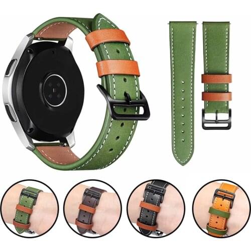 Genuine Leather Strap For Huami Amazfit GTR 2 47mm 42mm Bracelet Belt Band for Amazfit Stratos 3 GTS Bip S 20mm 22mm Watchbands