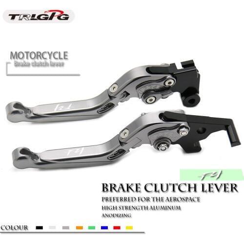 LOGO FZ1 For YAMAHA FZ1 FZ 1 FAZER 2001-2005 2004 2003Motorcycle Accessories Folding Extendable Brake Clutch Levers