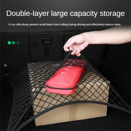 Suitable for tesla Tesla model Y trunk storage net fixed net bag tail box Model y storage installation accessories