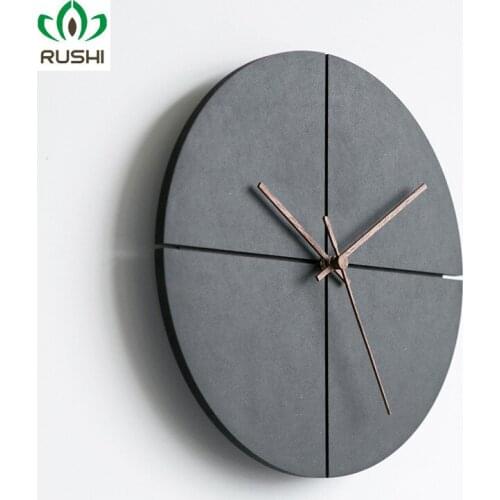 Nordic Minimalist Wall Clock Black Living Room Clocks Personality Household Silent Wall Watches Home Decor