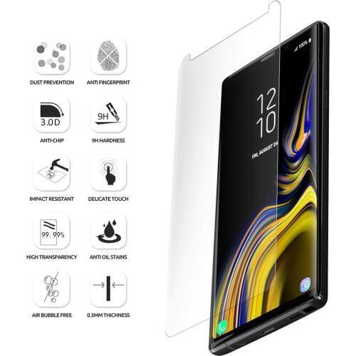 Tempered Glass For Samsung Galaxy Note 9 3D Curved Friendly Protective Film For Samsung Note9 Screen Protector Not Full Cover