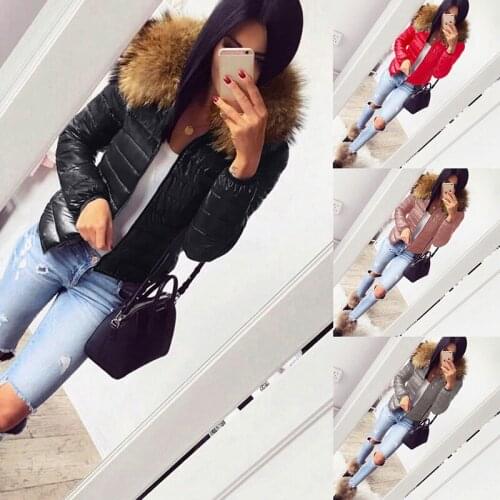 Hot Sale Women Cotton Jacket Hooded Women Coat Plus Size Thicken Winter Short Cotton Padded Outwear Casual Slim Women Jackets
