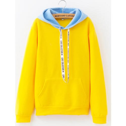 2020 Autumn Women Hoodies Casual Female Hooded Plus Size XXXL Street Wear Winter Woman Pullovers Pockets Wool Lady Sweatshirts