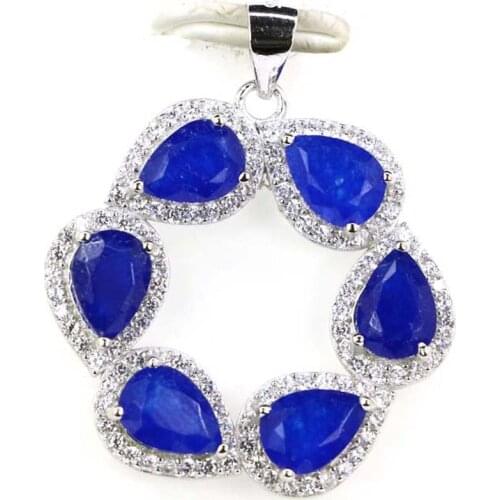 30x26mm Infinity Wedding 3.5g Pendant For Women Green Emerald Created Peridot Smokey Topaz 925 Solid Sterling Silver Pendant